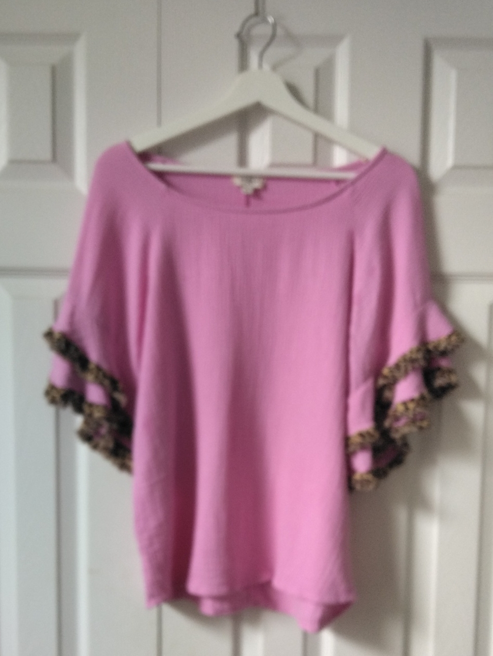 Umgee Pink Textured Knit Top